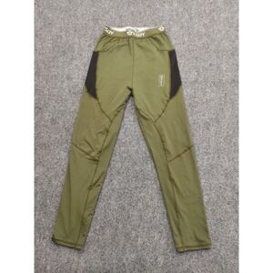 ESDY Pants Mens XS Green Black Compression Base Layer Thermal Athletic Leggings